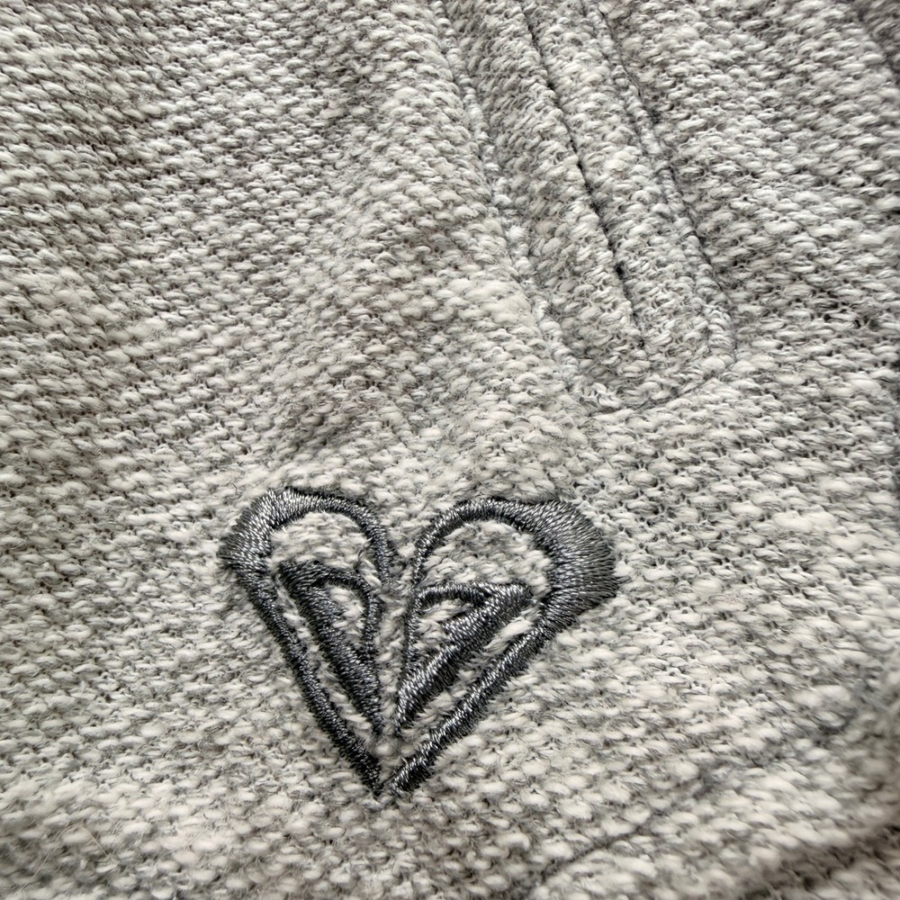Roxy Womens Cowl Neck Hoodie Medium Button Detail Pullover Kangaroo Zip Pocket - Picture 4 of 6